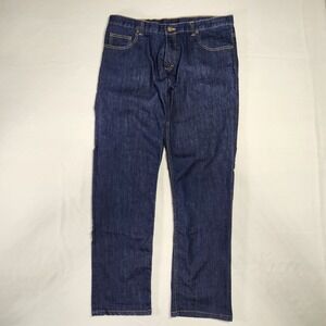 Dearborn Jeans Men's 36x30, dark wash, 78% cotton 20% poly 2% spand, Made in USA